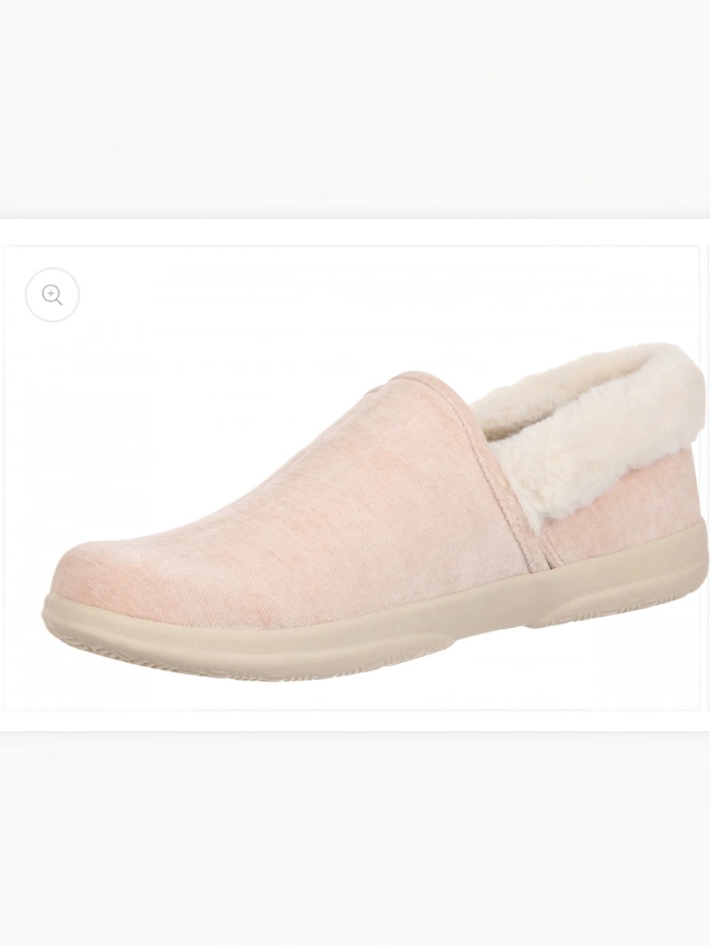 Vionic Clare Slip-On Fleece Lined Slippers - Light Pink